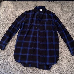 Black and Blue H&M Flannel